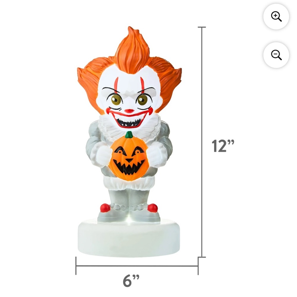 NWT Halloween Pennywise Mini Blow Mold Tabletop Décor, 12" High